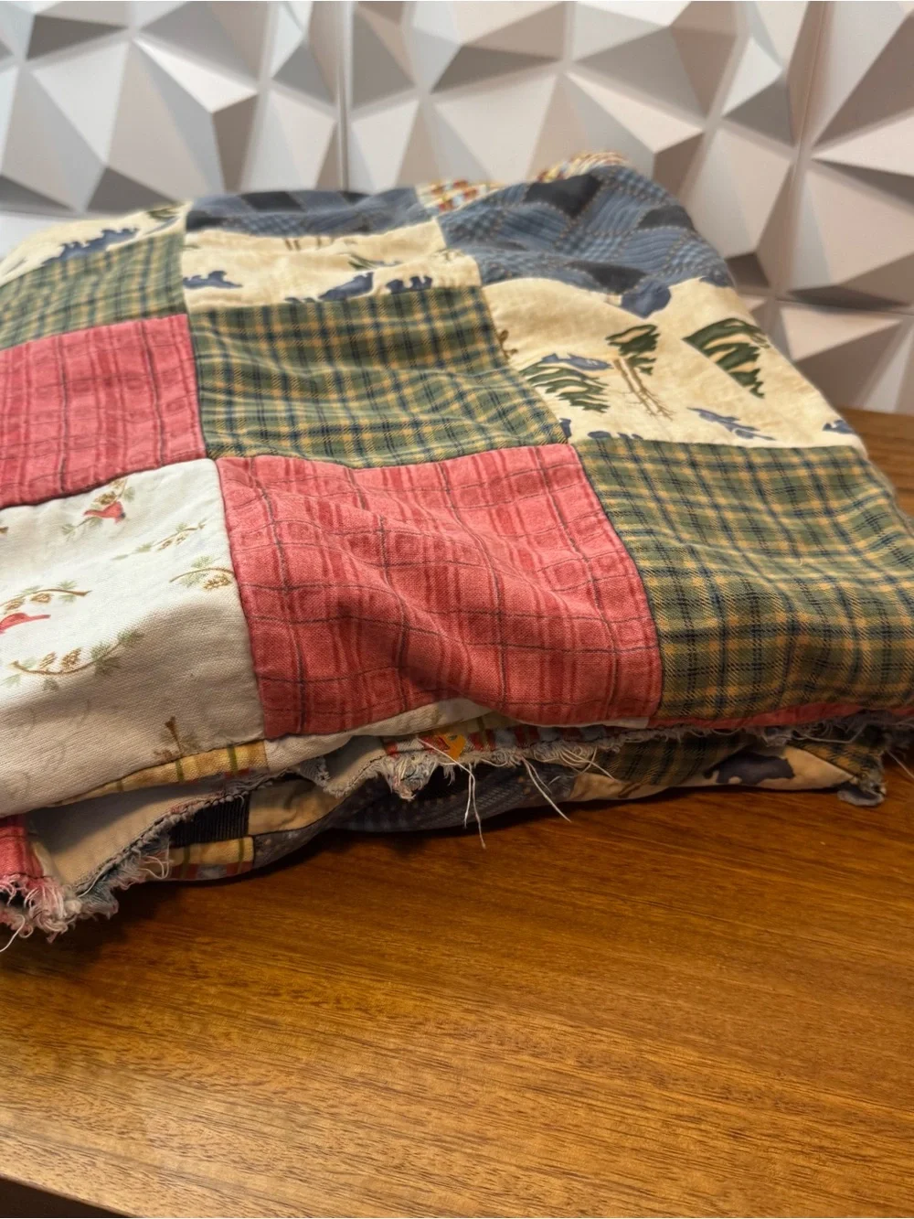 Handmade Denim Rag Quilt 64